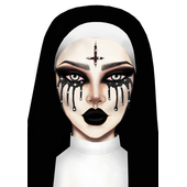 Possessed Face Jewels Stickers