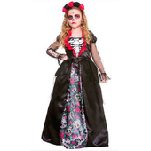 Deluxe Day of the Dead Girl Costume Set - Tween