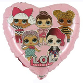 L.O.L Surprise - Pink Heart 18" Foil Balloon​