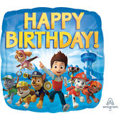 Paw Patrol Happy Birthday Foil Balloon - 17"