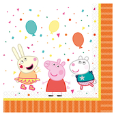 Peppa Pig Luncheon Napkins 33cm - 16 Pack