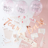 Rose Gold Hen Party Decorations - Party in a Box
