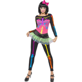Ladies Neon Skeleton costume