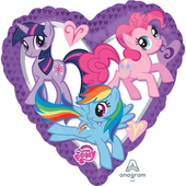 My Little Pony Heart Foil Balloon - 17"