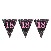 Pink 18th Birthday Bunting