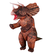 Inflatable Jurassic Triceratops Costume