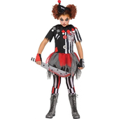 Sinister Circus Clown Costume - Kids