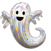 Iridescent Ghost SuperShape Foil Balloon - 28"