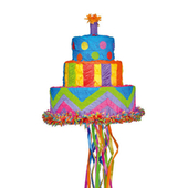 Birthday Cake Pull Piñata