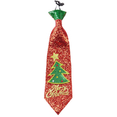 Glitter Christmas Tree Tie