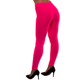 80's Neon Leggings - Hot Pink