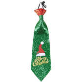 Glitter Santa Hat Tie