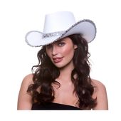 Cowgirl Hat - White
