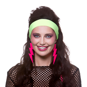 80's Headband - Neon Green