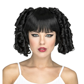 ringlets wig black