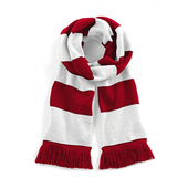 Red and White Wally Scarf