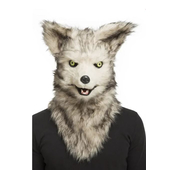 Wolf mask with movable jaw