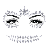 Day Of The Dead Silver Face Jewels