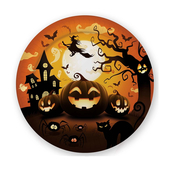 Pumpkin Paper Plates - 6 Pack