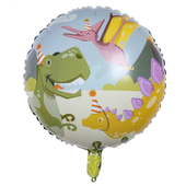 Dino Party double sided Foil Balloon- 45cm