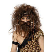 Caveman Wig & Beard Set