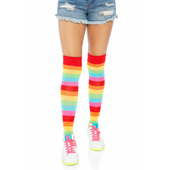 Rainbow Thigh High Stockings