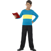 Blue Jumper With Yellow Stripe - Tween