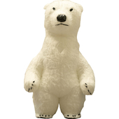 Giant Inflatable Polar Bear Mascot