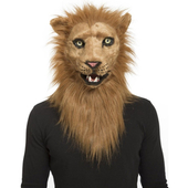 Lion Mask with Movable Jaw