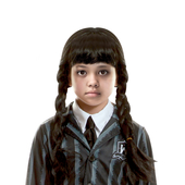Gothic Prep School Girl Wig - Kids