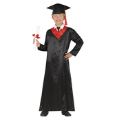 Red & Black Graduation Robe - Boy