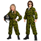 Camo Fighter Jet Pilot