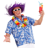 Purple Straw Hat with outfit