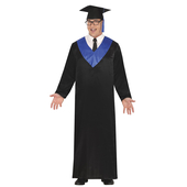 Blue & Black Graduation Robe