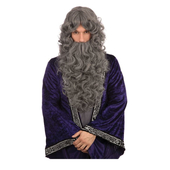 Grey Wizard Wig and Beard