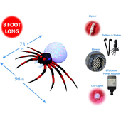 8.5ft Inflatable Spider Decoration - Indoor/Outdoor Accessories