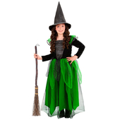 Kid's Green Witch Costume - Tween modelling