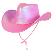 Texan Pink cowboy hat - Full view