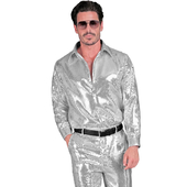 Silver Disco Bomber Shirt - Front View