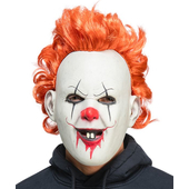Creepy Circus Clown Mask - Being Modelled