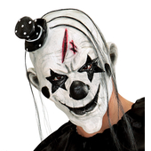 Killler Clown Mask With Hair & Mini Hat
