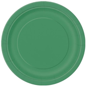 Green paper plate