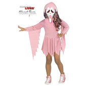 Pastel Pink Ghost Face Costume