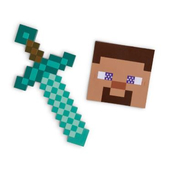 Minecraft Steve mask and Sword