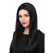 Ladies Long Black Wig