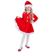 Girls Miss Santa Costume