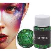 Green gel glitter
