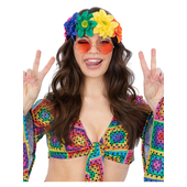 Rainbow Hippie Flower Crown