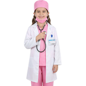 Kids Pink Doctor Costume Set