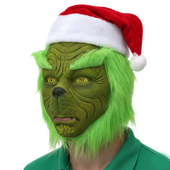 Green Goblin Santa Mask